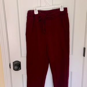 Maroon sweatpants